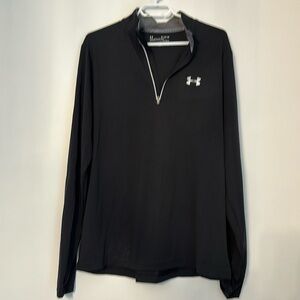 Men’s Under Armour black 1/4 zip heatgear